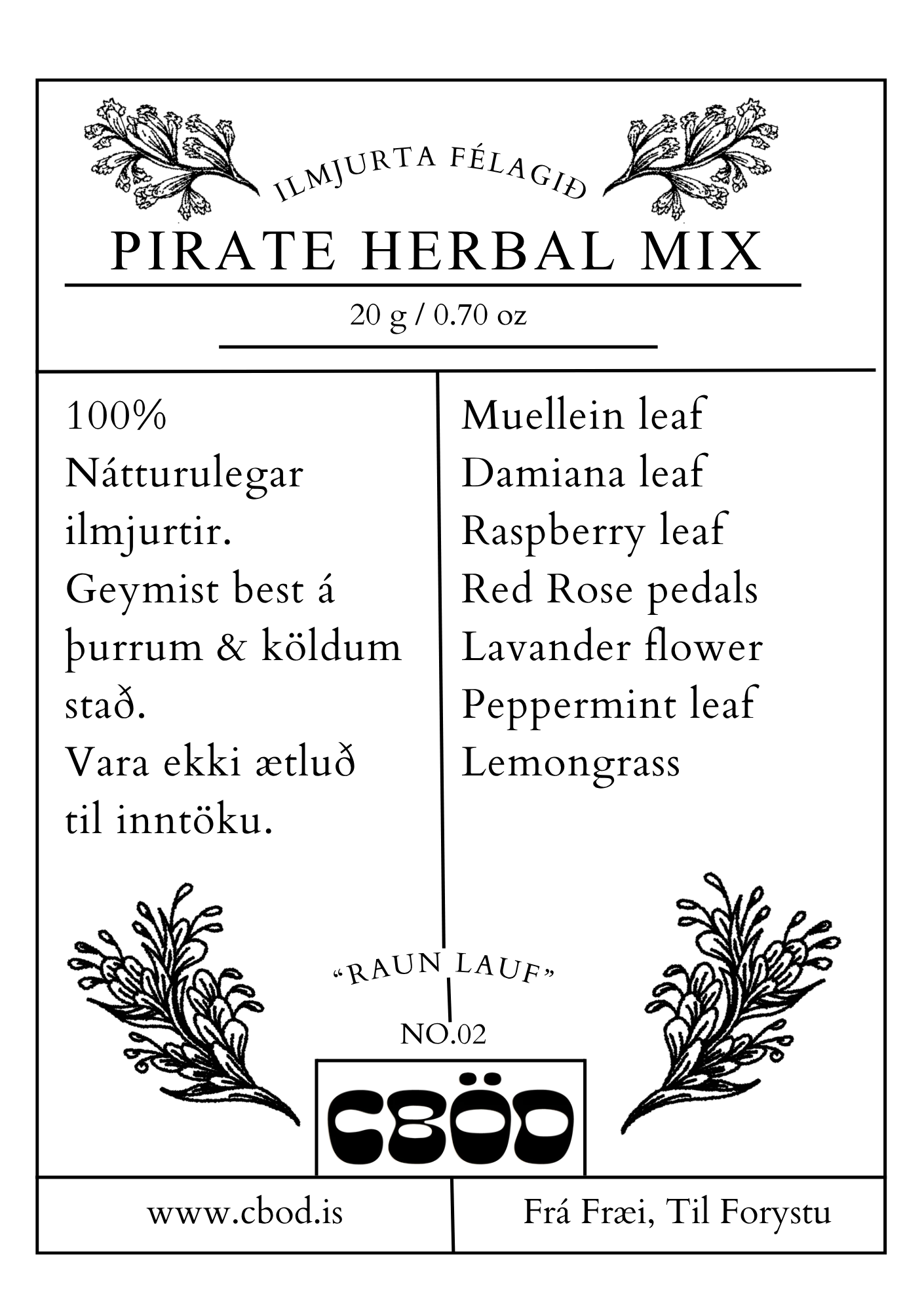 Pirate Herbal Mix CBöD