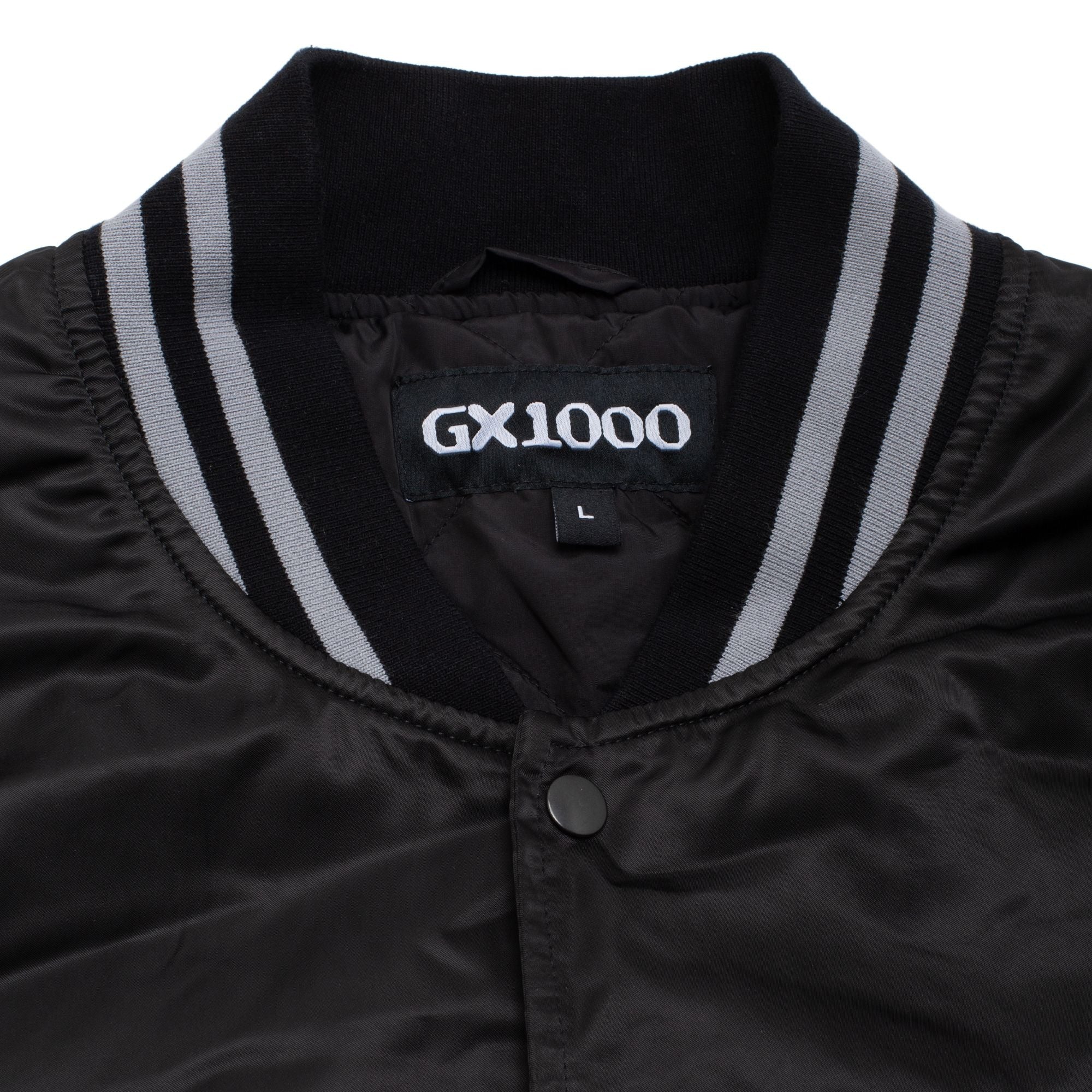GX1000 - Satin Bomber Jacket - Svartur