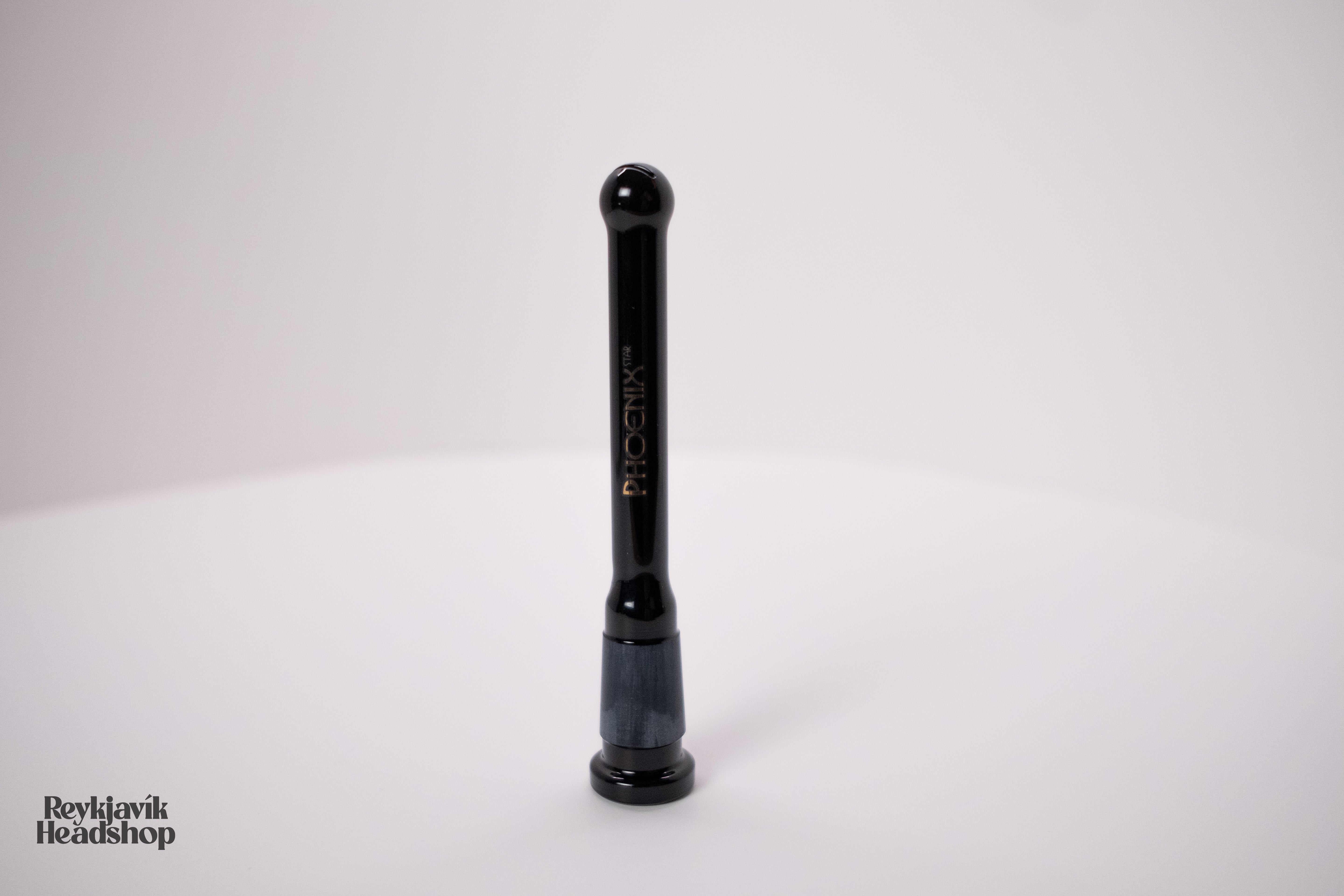 Phoenix fallrör með kúlubotn - Svartur - 14mm