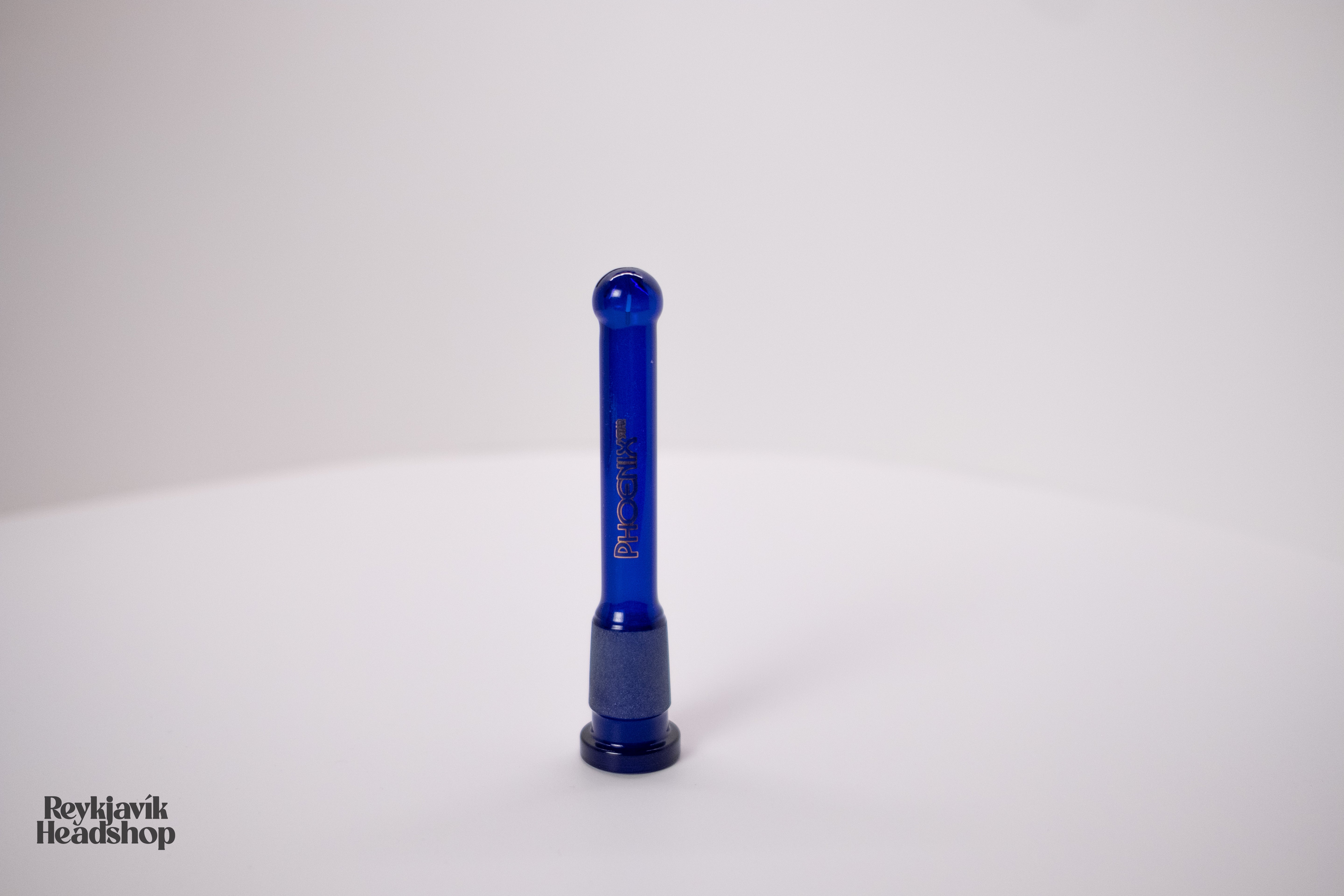 Phoenix fallrör með kúlubotn - Blár - 14mm