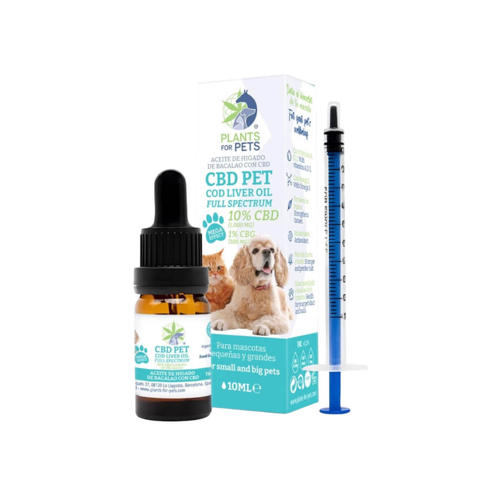 CBD Pets Cod Liver Oil Full Spectrum 10ml 10% CBD 1% CBG