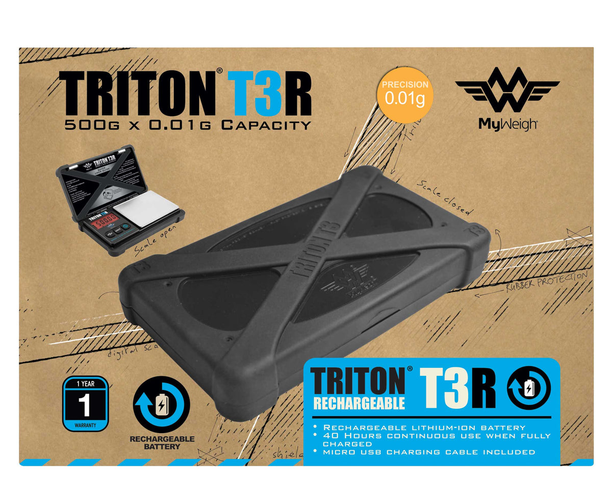 Triton T3 0.01-500g vigt - Rechargable