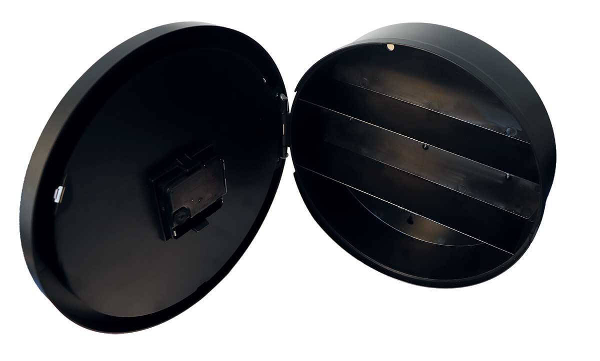 RAW Black stash wall clock