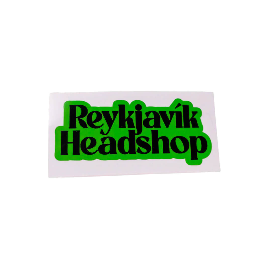 RvkHeadshop Grænn/Svartur - Límmiði