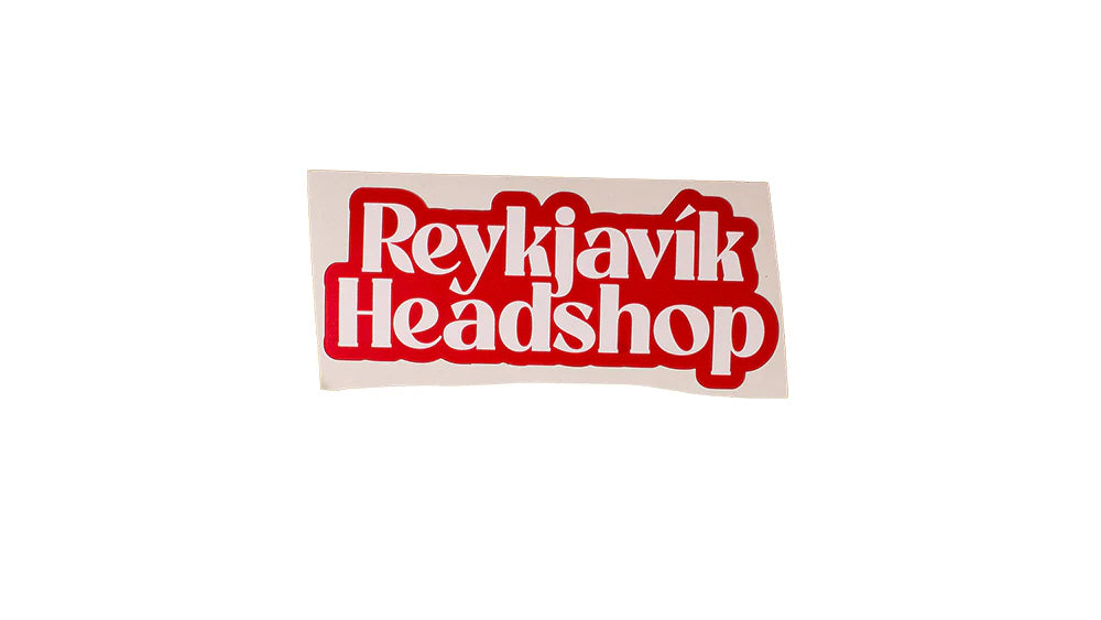 RvkHeadshop Rauður/Hvítur - Límmiði