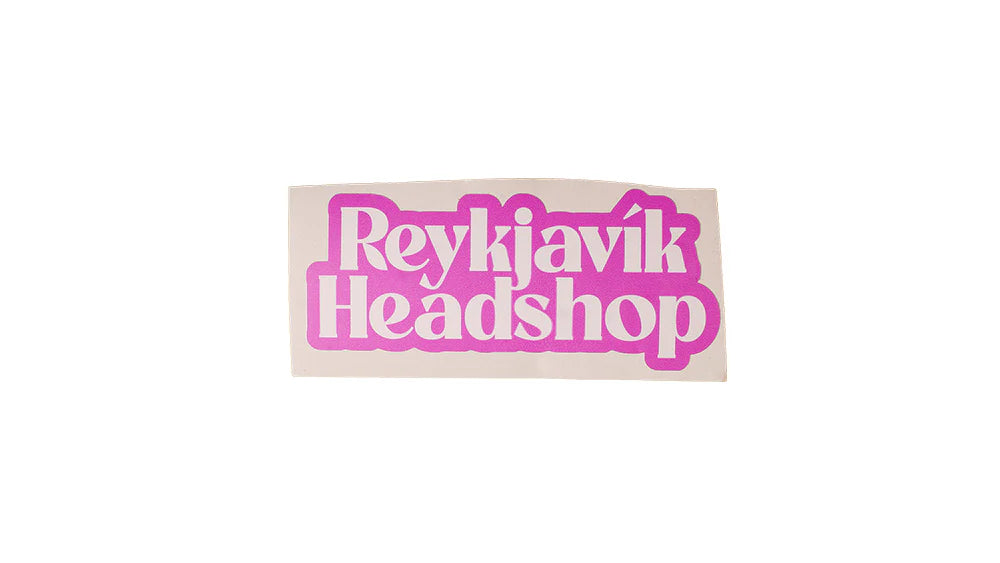 RvkHeadshop Bleikur/Hvítur - Límmiði