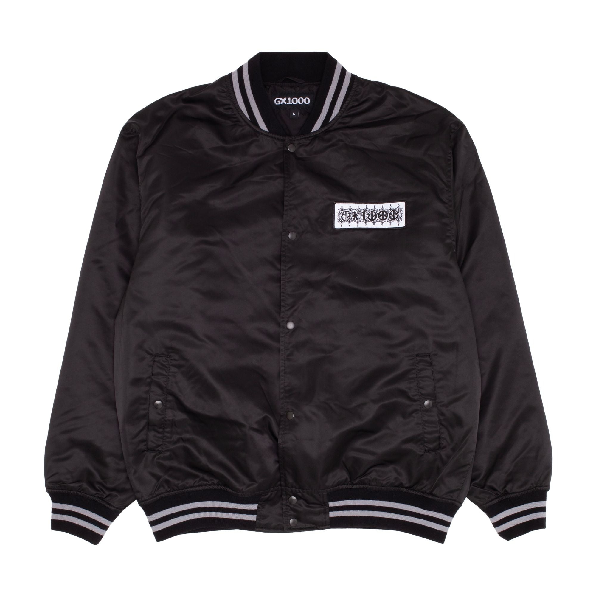 GX1000 - Satin Bomber Jacket - Svartur