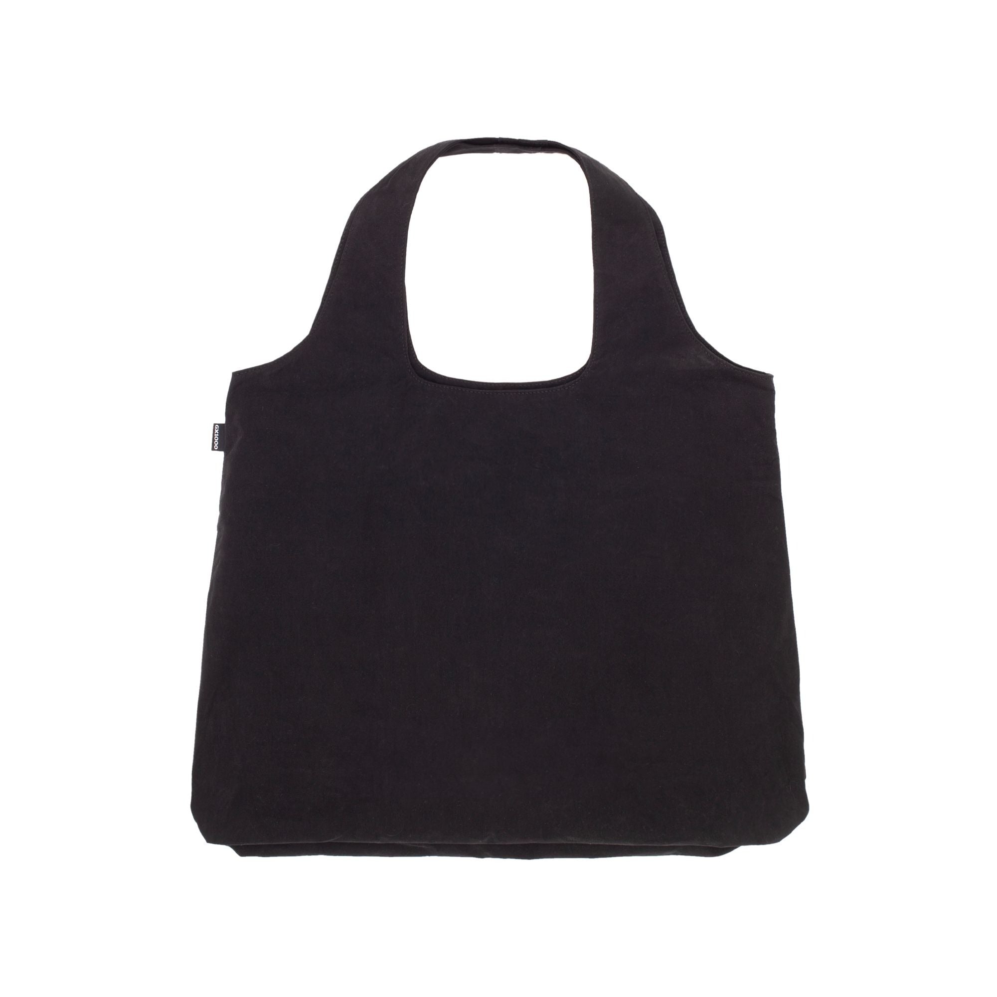 Waxed Tote Bag - Black - 65% Cotton 35% Nylon - Made in China