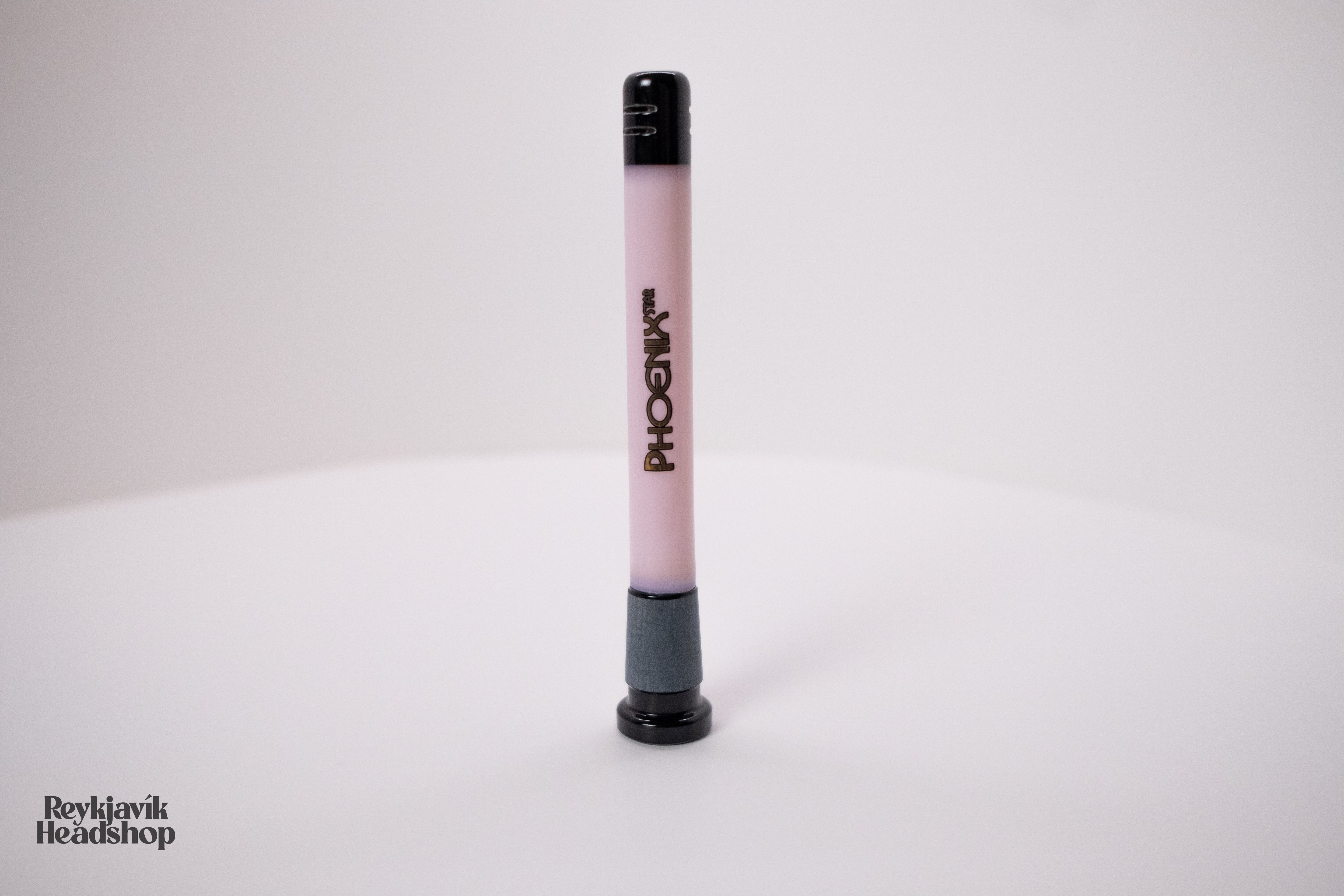 Phoenix fallrör með hliðaropum - Bleikur - 14mm