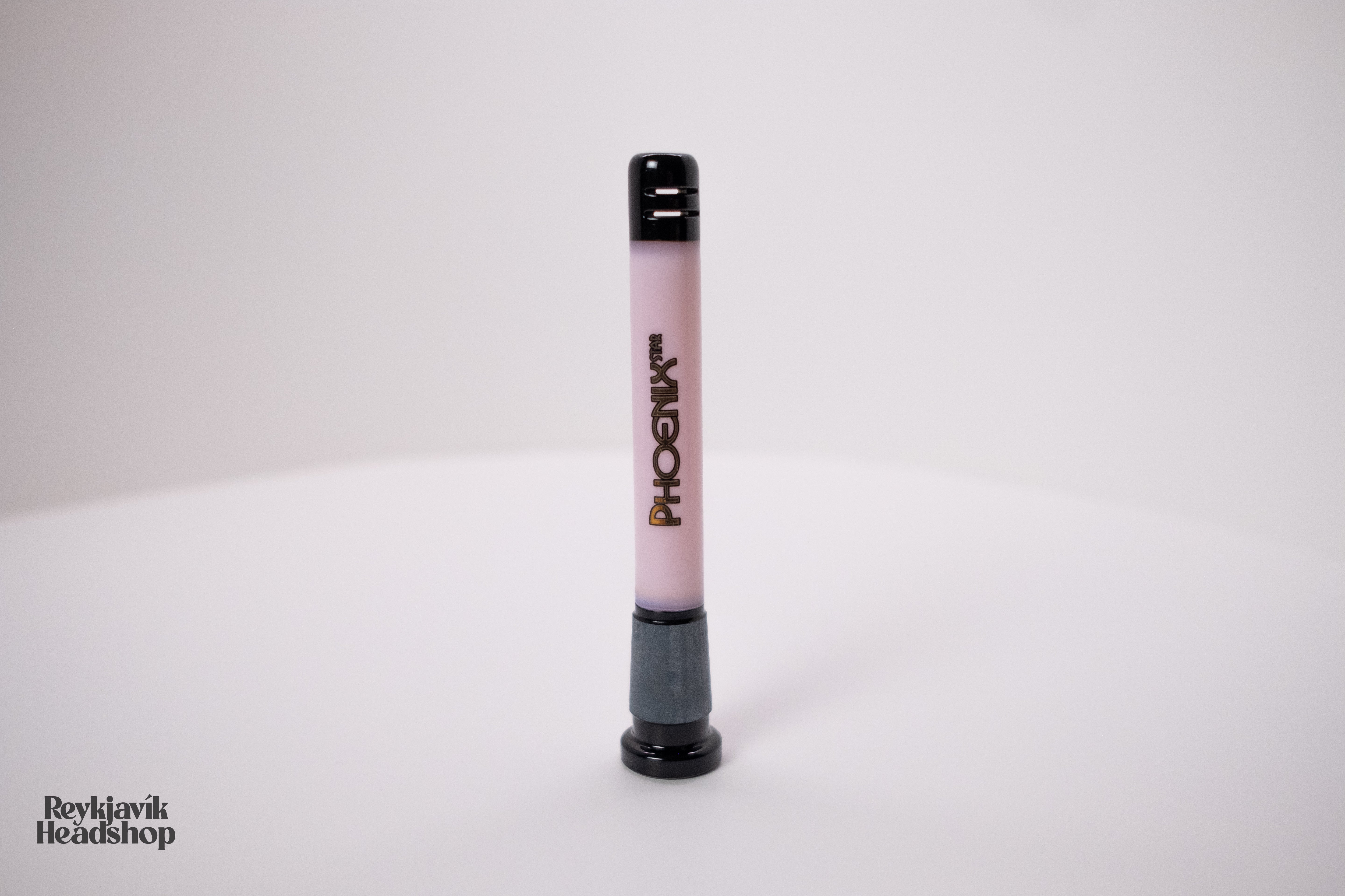 Phoenix fallrör með hliðaropum - Bleikur - 14mm