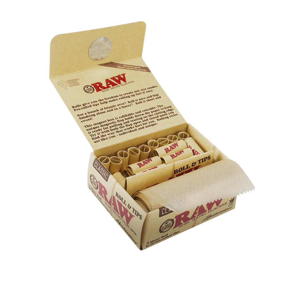 RAW Classic King Size 3M Rúlla + Tips