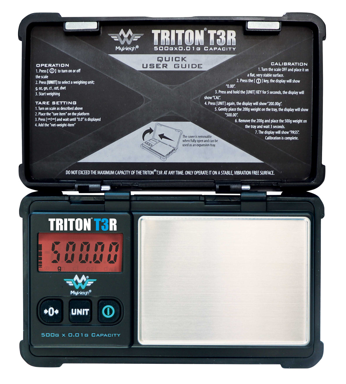 Triton T3 0.01-500g vigt - Rechargable