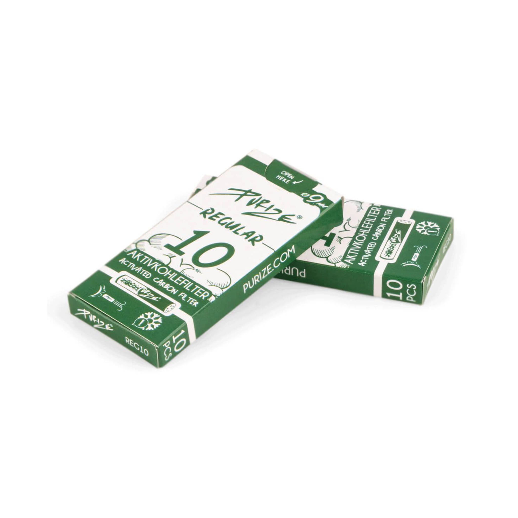 Purize 9mm kolafilterar - 10 pack