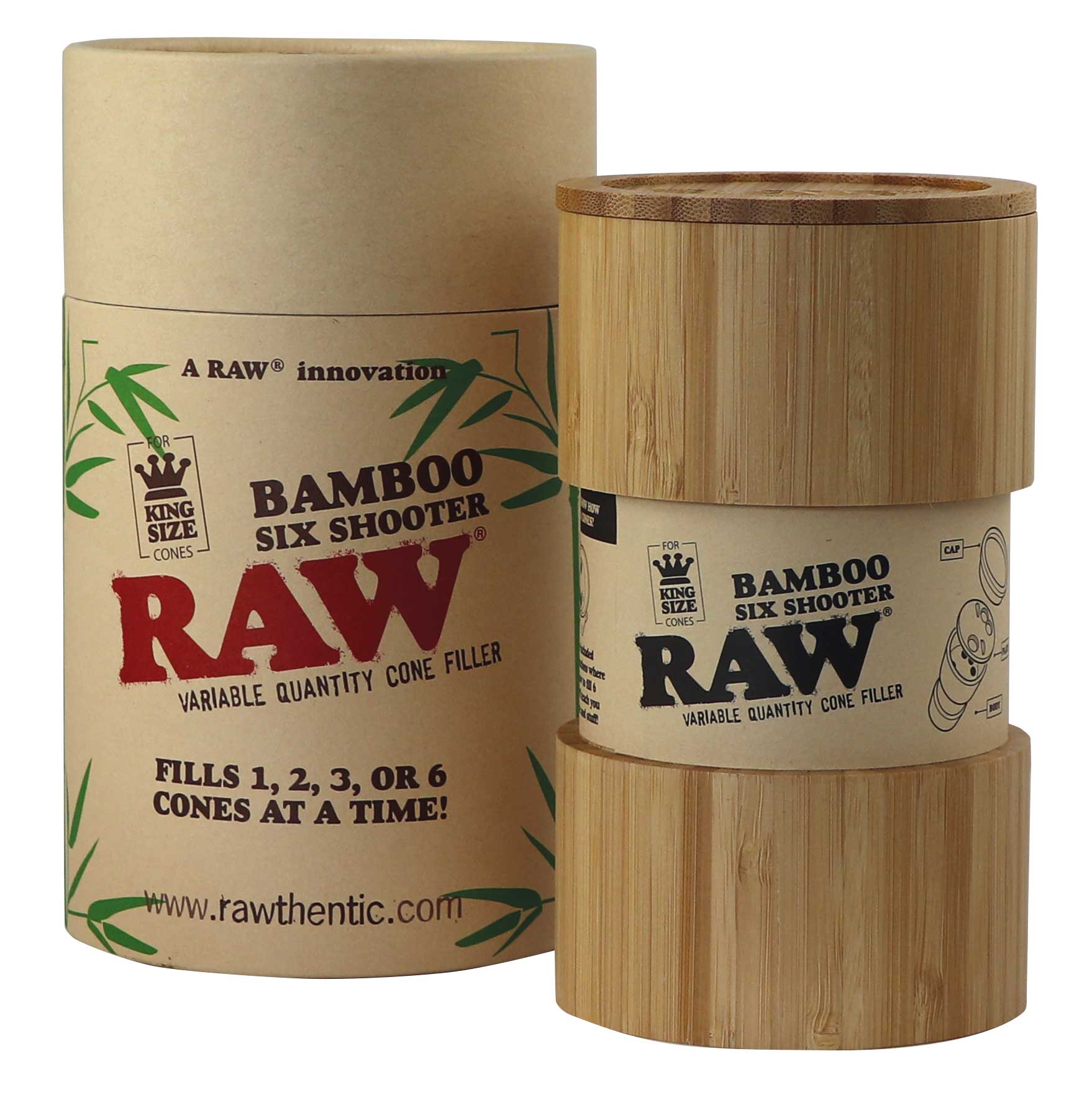 RAW Bamboo Six-Shooter