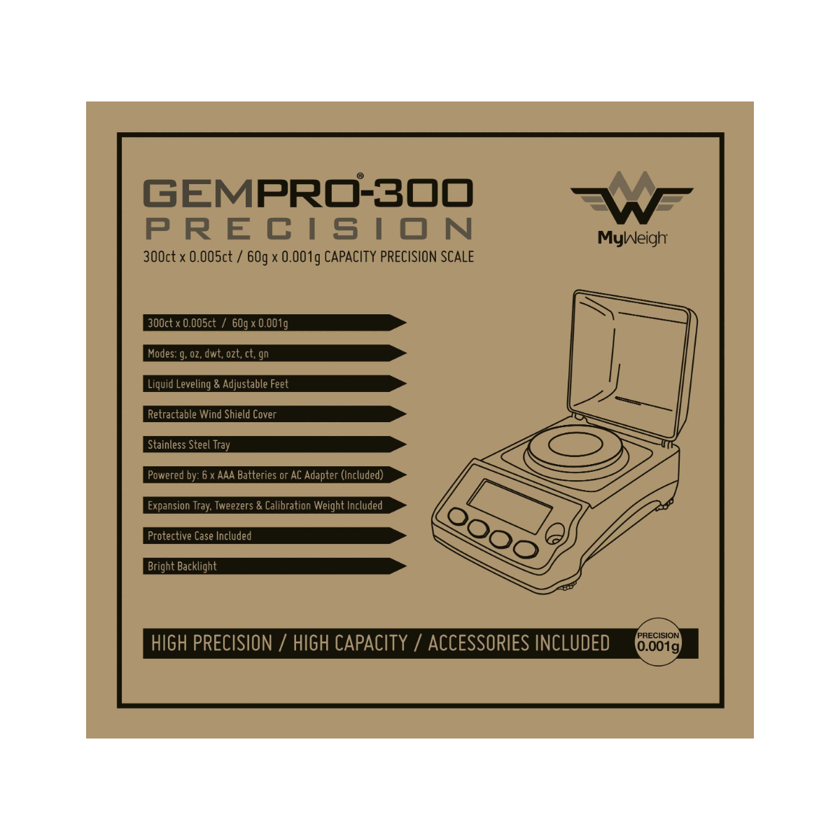 My Weigh GemPro 300 0.001 g - 60.0 g